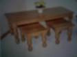 CAMBDEN 1 2 TABLE set,  cambden table set. chunky wood, ....